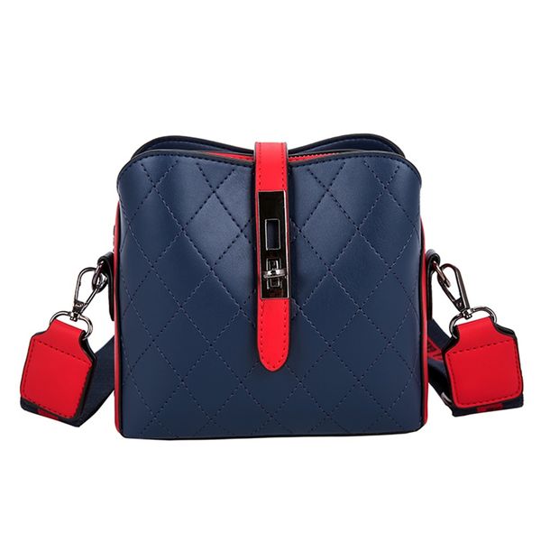 

hbp shoulder bag fashion ladies messenger pu leather simple contrast color outdoor travel light