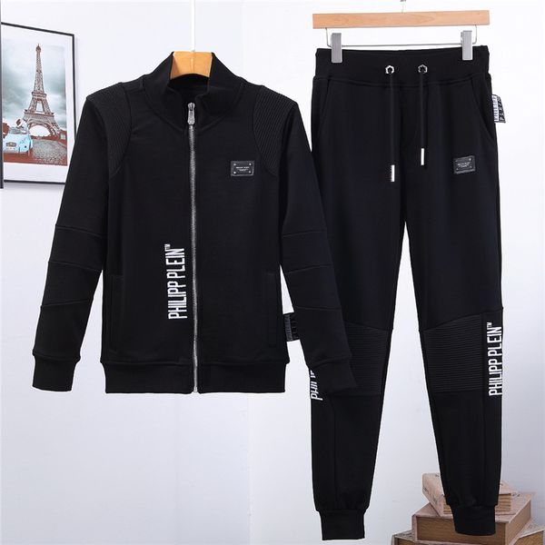 

2019 men sport coats luxury tothe crime equipment man hat coat, zipper leisure male skulls symbol of hip-hop sport coats, Gray