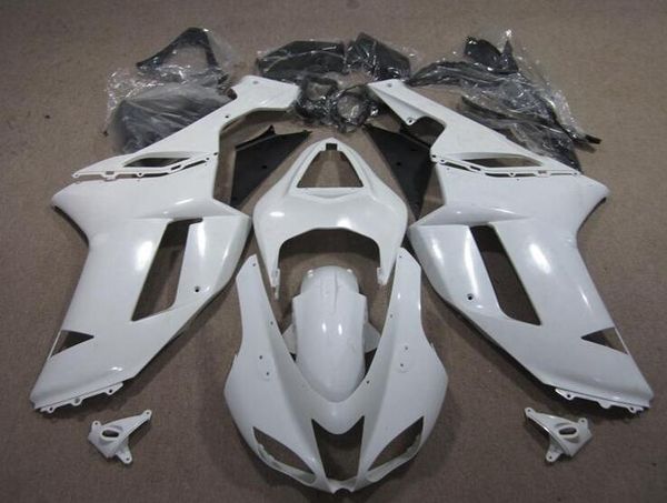 

new abs motorcycle fairings fit for kawasaki ninja zx6r 636 2007 2008 zx-6r 07 08 bodywork set custom bike fairing white cool