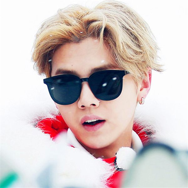

curtain sun glasses latest model de soleil gafas korean fashion retro sunglasses ocean color wild men and women cool street beat, White;black