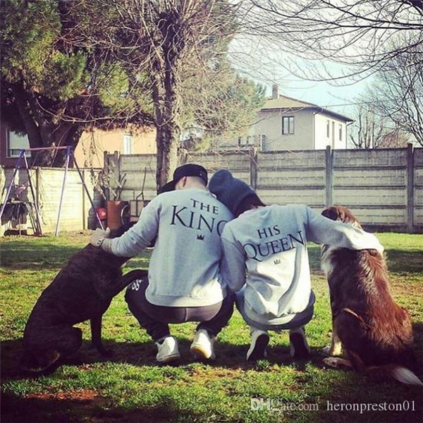 

мужская осень desingr пара толстовки cerw шеи длинным рукавом мода стиль письмо печати womens любовь одежды, Black