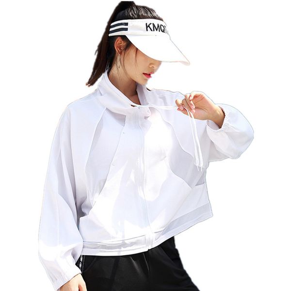 

net yarn patchwork running jacket women solid color zipper sports coat loose long sleeve yoga women gym sportswear, Black;red