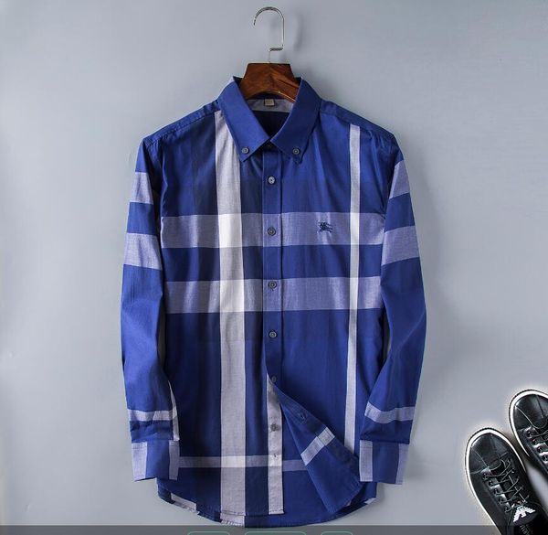 

2020 autumn winter long sleeve casual shirts a rolling collar men printed dress shirt color print slim fit medusa silk shirts gg337, White;black