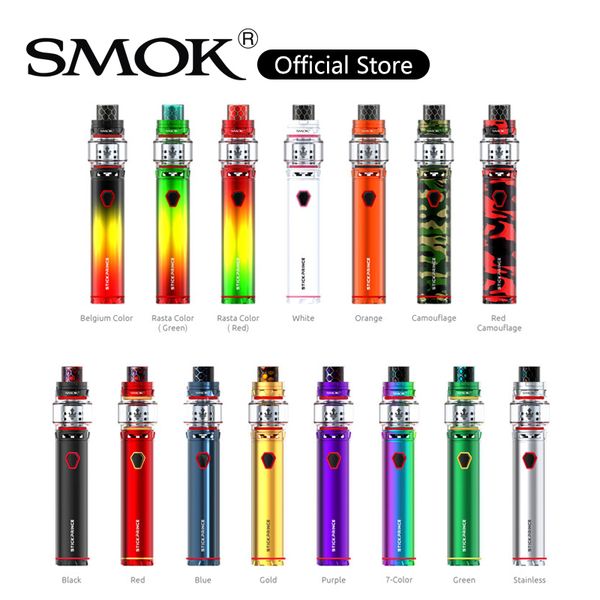 

SMOK Stick Принц Комплект с 3000 мАч Аккумулятор 8 мл TFV12 Принц Танк Интеллектуальный светодиодный индикатор Регулируемая нижняя система воздушного потока 100% оригинал