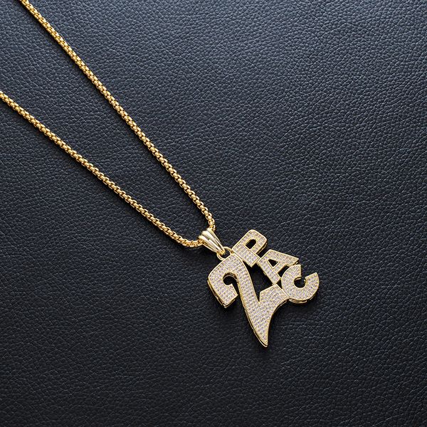 

hiphop hip hop rock ornaments necklace 2pac hip hop rap necklace, Silver