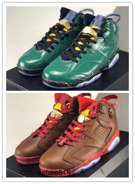 

wholesale with ring 2020 new chocolate 6s green vi men basketball shoes outdoor sports trainers fashion sneakers good quality size 40-47