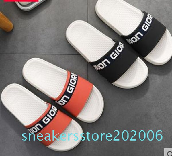 

fashion 2019 347 19 red yellow lightweight men shoes solid color men big size classic slipper, Black