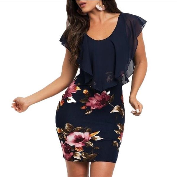 

лето конструктор поддельную 2pcs платье sexy цветочные печатных платье-футляр вскользь тонкая женщина без рукавов одежда, Black;gray