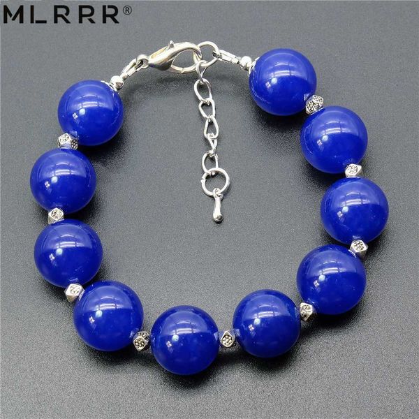 

vintage classic natural stone jewelry noble sapphires beaded strand bracelets, Black