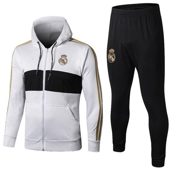 

2019 2020 Real Madrid TRACKSUIT TRAINING SUIT veste de football chandal 18 19 20 HAZARD ASENSIO ISCO survêtement REAL MADRID