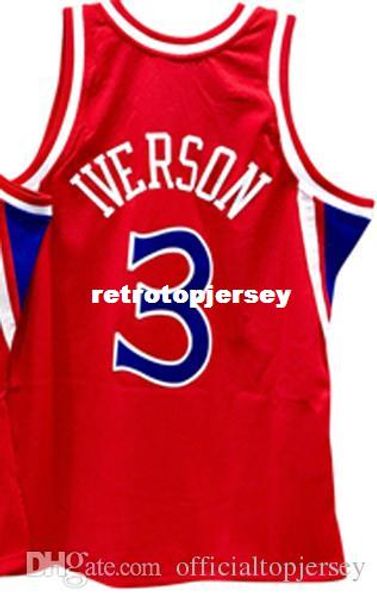

wholesale retro 1996-97 allen iverson jersey mitchell & ness men sewn red #3 retro vest stitched basketball jerseys ncaa, Black;blue