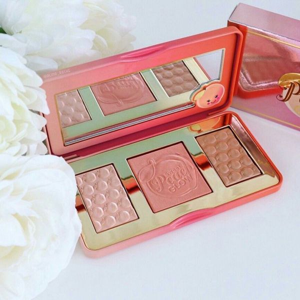 

new arrivals sweet peach new makeup faced sweet peach glow 3 color blush powder blusher dhl ing