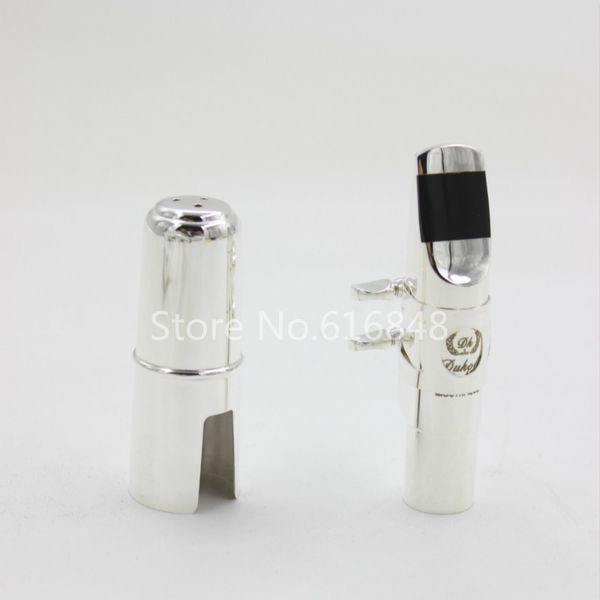 

silver plated brass dukoff mouthpiece for alto tenor soprano saxophone musical instrument accessories size 5 6 7 8 9 ing