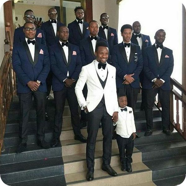 

white peaked lapel custom made men suits for wedding suits bridegroom groomsmen slim fit formal costume groom wear tuxedos man blazers, Black;gray