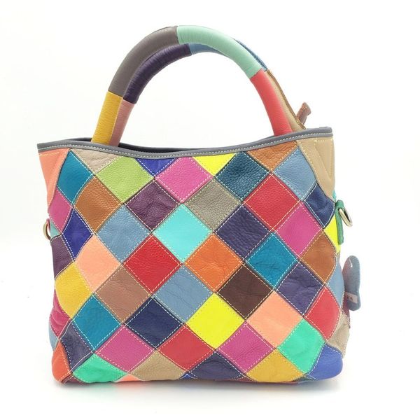 

europe plaid bags women's handbags 2020 new color matching bag women messenger bags women shoulder tote for