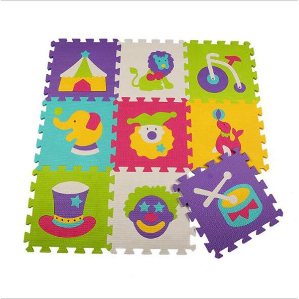 

9 bedroom non-slip puzzle mats cartoon game mat eva anti-slip rug