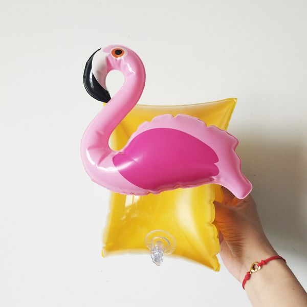 

1 пара надувной роллы unicorn flamingo плавательный бассейн arm окружность кольца пробки диапазона рукав поплавков безопасности для детей дл