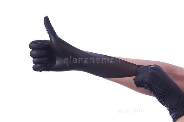 

disposable nitrile ammex gloves oil resistant 100pcs and puncture resistant gloves, suitable for household clean food beauty