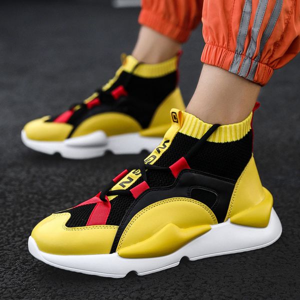 

sport athletic running shoes men brand sock sneakers lace-up breathable jogging trainers male boy cool walking footwear