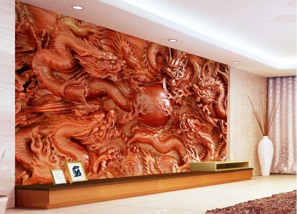 

kowloon play bead woodcarving mural p wallpapers for wall 3 d living room bedroom shop bar cafe walls murals roll papel de parede