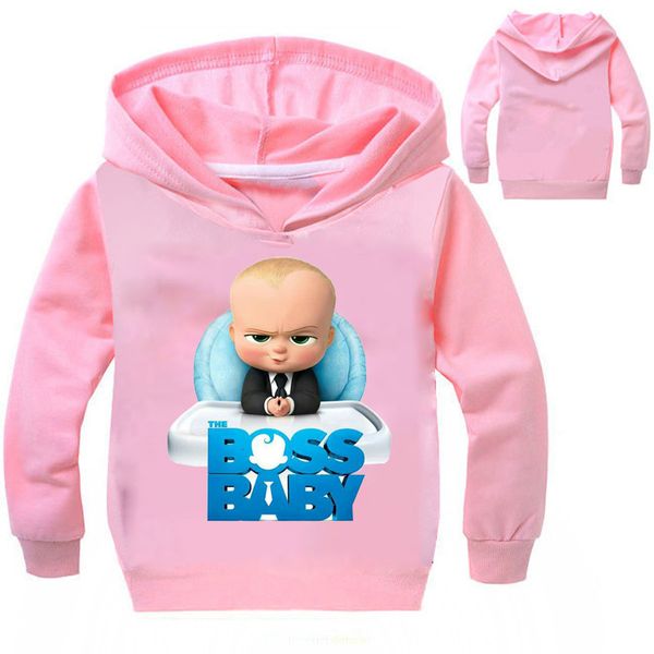 

dlf 2-12years boss baby birthday gift kids boys sweatshirts girls hoodies teenagers pullover children clothing hip hop nova, Black