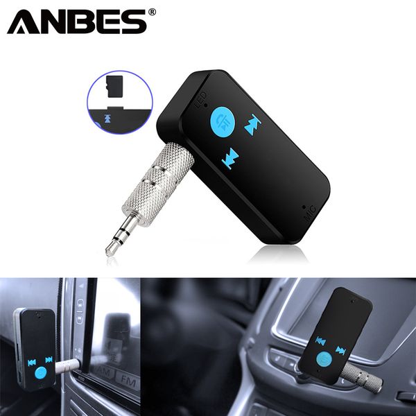 

2pcs auto car bluetooth receiver speaker 3 in 1 wireless 4.0 usb bluetooth adapter 3.5mm audio jack tf card reader mic call