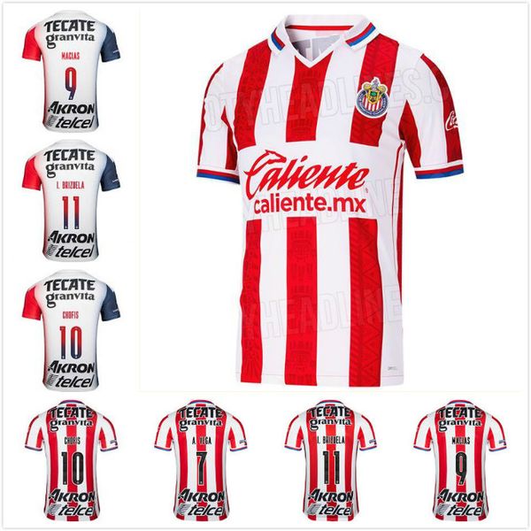 

men + kids 2020 2021 mexico man guadalajara chivas home away soccer jersey o.peralta home 20 21 football shirt s-4xl, Black