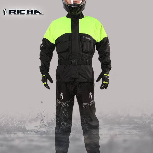 

richa motorcycle breathable raincoat for men and women summer waterproof suit split rain coat and pants rainwear