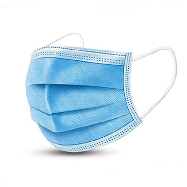 

in stock 100pcs 3-layers face mask non woven disposable anti-dust mouth cover mascarillas mouth masks fast shipping