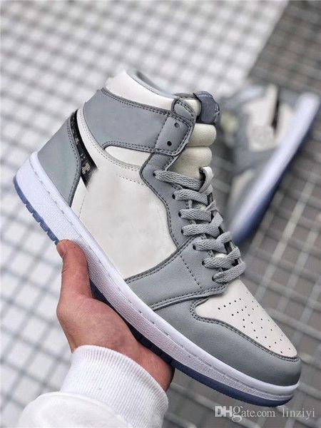 

2019 марка 1 high og brand 1s баскетбол обувь парень девушка белый серый черный спортивные тапки