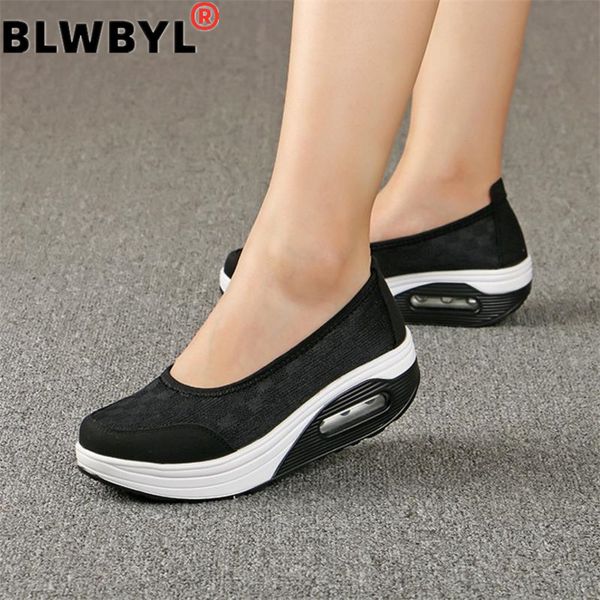 

2020 summer new women's thick-soled shoes shake fashion casual shake shoes thick bottom sponge cake single cushion s012, Black