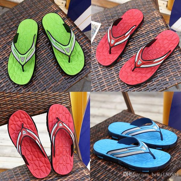 

fashion designer sandals rubber slide sandal slippers green red blue stripe designer men classic summer flip flops outdoor beach sandals, Black