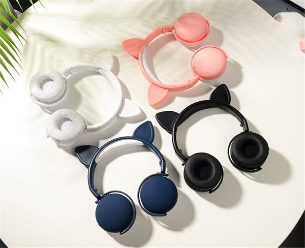 

cute cat bluetooth headphones hard box earphones wireless stereo gaming headset gifts for 11 pro max xs max 7 8 plus s8 s9