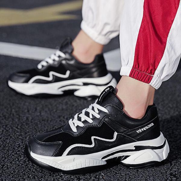 

new men running shoes triple black splice all-match fashionnew men trainer breathable light grey outdoor sport sneaker ing