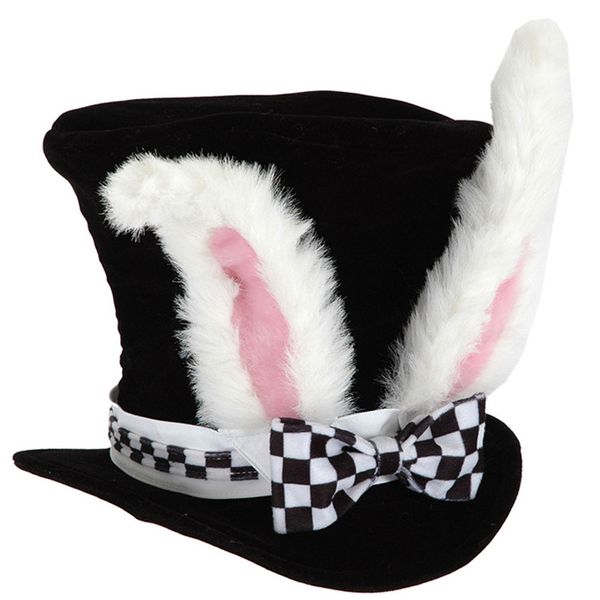 

kids ears performance gift plush costume bowknot with checkered er party hat velvet easter cute funny