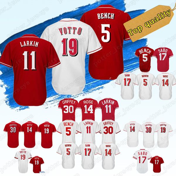 

HOT Cincinnati Jersey Reds Baseball Jersey 5 Johnny Benc 14 Pete Rose 19 Joey Votto 11 Barry Larkin 17 Chris Sabo Jerseys Top quality