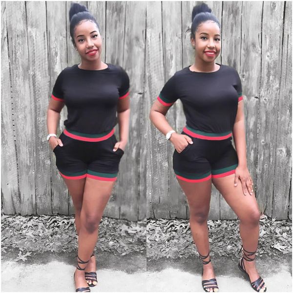 

Women 2pcs Shorts Suits Summer Leisure Plus Size Clothing Sport Suits Pencil Pants Fashion Designer Tracksuits