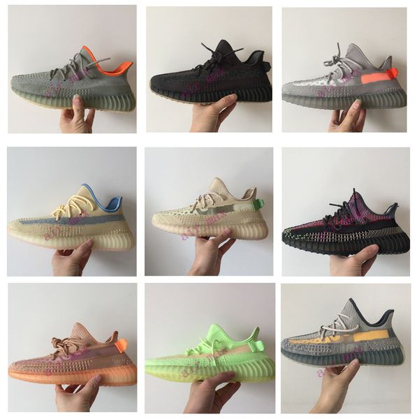 

Хвост Marsh Desert Sage Шлак Earth Light 3M Reflective Kanye West V2 прогулочной обуви Oreo льняные Zyon льна мужчины женщины тренеры кроссовки 36-46