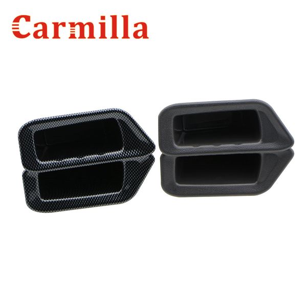 

carmilla 2pcs/set car inner door handle storage box armrest organizer box for ecosport 2013 2014 2015 2016