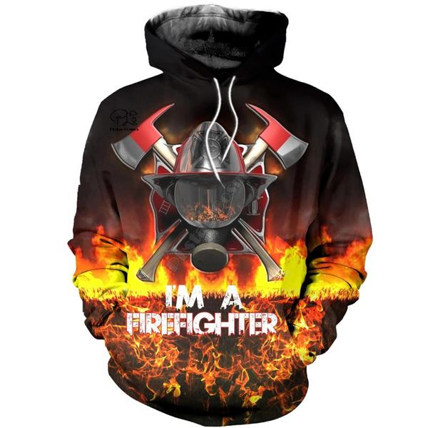 

plstar cosmos firefighter firemen hero harajuku casual tracksuit 3d print zip/hoodie/sweatshirt/jacket/mens women pullover-a5, Black