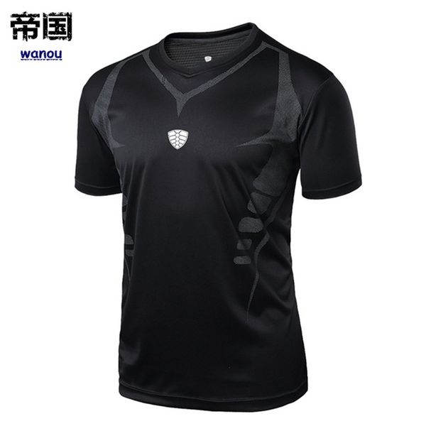 

sportswear t shirt sport men running shirts men stylish quick dry training tee fitness gym t shirt breathable sports fashion shorts sleeve, White;black