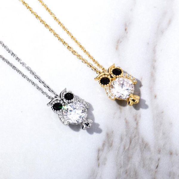 

2020 korean ladies 925 pendant cubic zirconia full zirconia beautiful hip hop women necklace wedding jewelry gifts, Silver