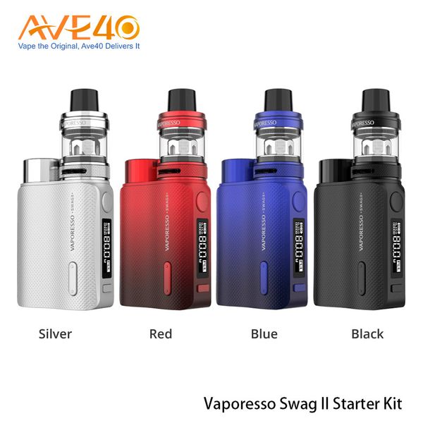 

Оригинальный Vaporesso Swag II 80W Kit Сила GT4 Смыкались CCELL Coil Update Vaporesso Swag 2