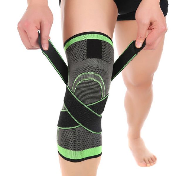 

mumian pressurized fitness running cycling bandage knee support braces elastic nylon sports compression pad sleeve 40fp27, Black;red