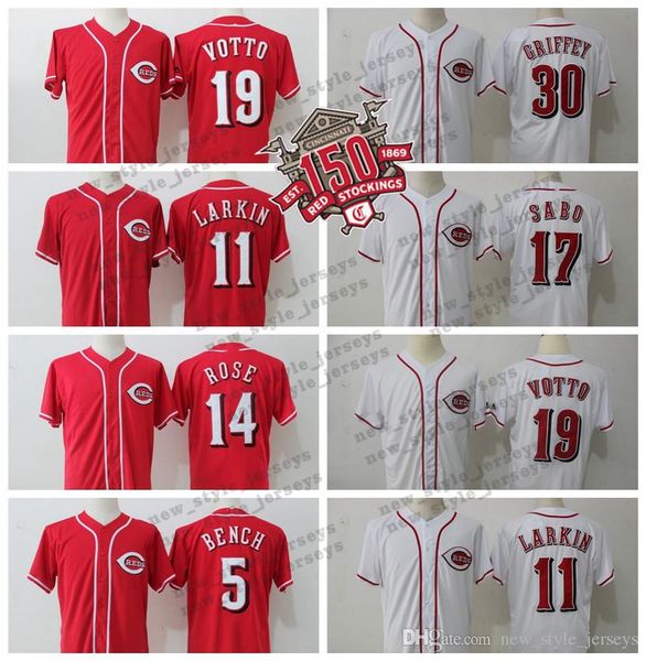 

Sabo Reds jersey 66 Yasiel Puig Cincinnati 19 Joey Votto 11 Barry Larkin 17 Chris Sabo 14 Pete Rose Baseball Jerseys