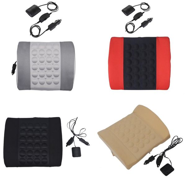 

supply electric car massage lumbar cushion fashion car electric massage cushion lumbar seat back