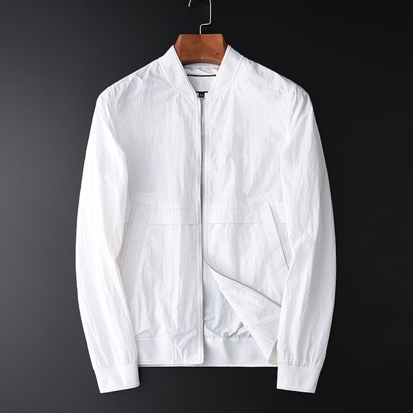 

men's jackets stand collar male jacket plus size 4xl spring slim fit white mens and coats luxury patch embroidered man, Black;brown