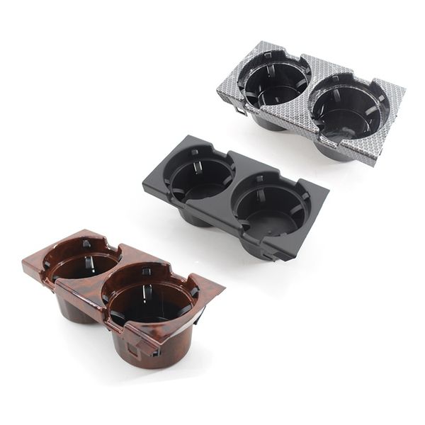 

for e46 3series 1999-2006 black double hole car vehicle front center console storage cup drink holder