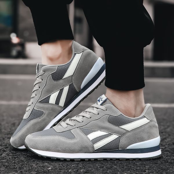 

2020 new men's sneakers breathable running shoes women sport shoes light leather sneakers casual flats trail running shoes