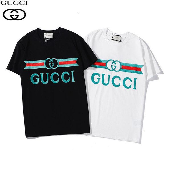 

2020 spring and summer new mens women t shirt cotton print t-shirts mens women 191128-8211*9107, Black;brown
